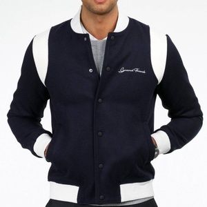 Grand Frank Varsity Wool Bomber Jacket